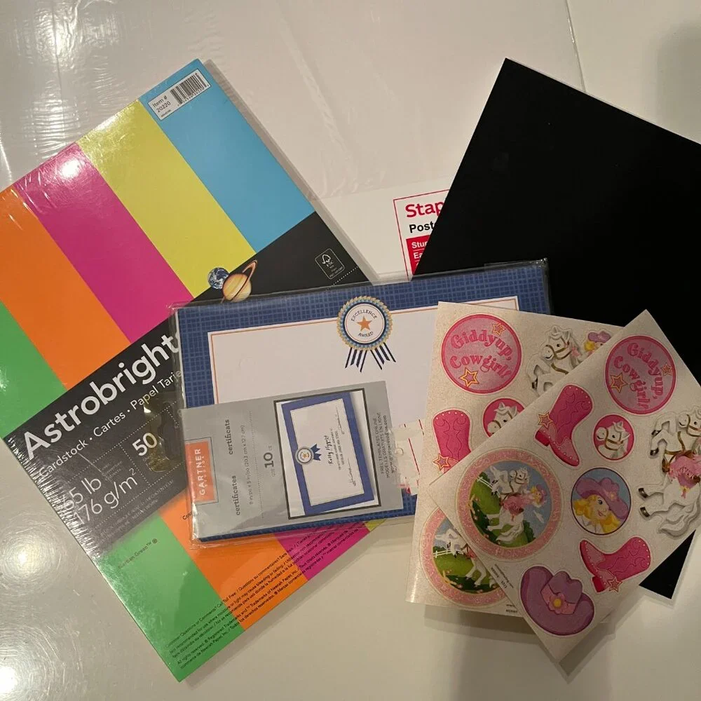 Arts & Crafts Supplies - Card Stock, Writing‎ Journals Stickers